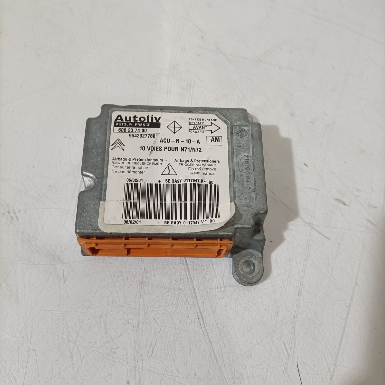 Centralita de airbag Citroen Xsara gasolina 2002