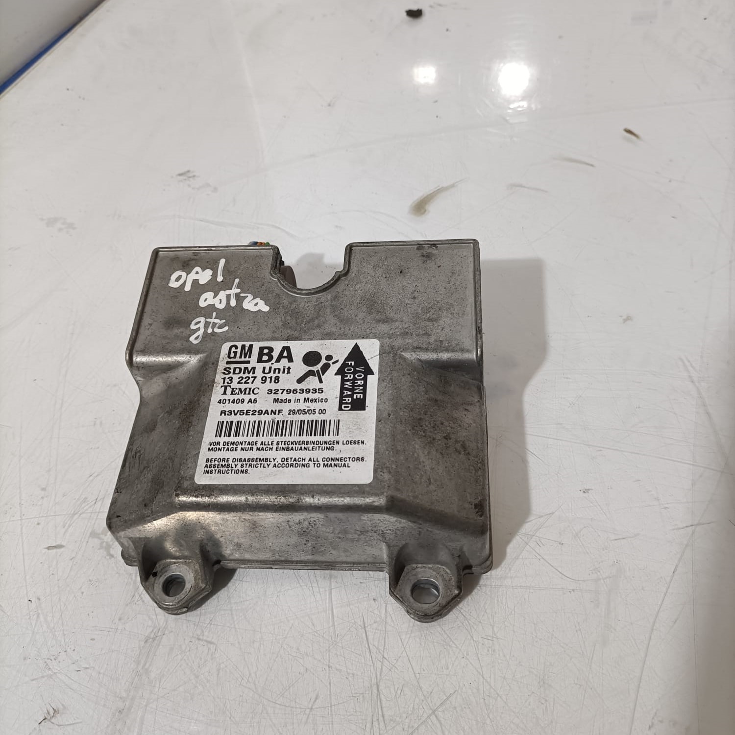 Centralita de airbag Opel Astra GTC 2005