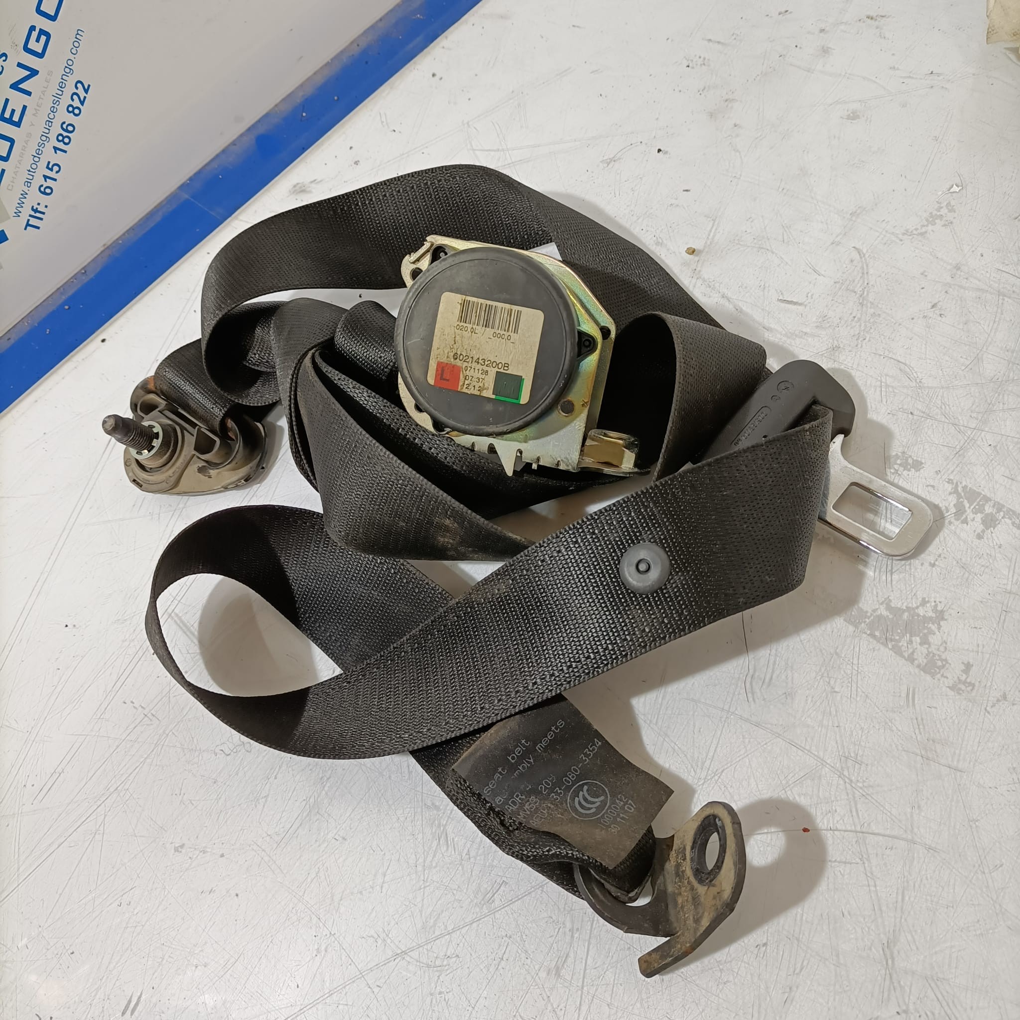Cinturón de seguridad trasero izquierdo Opel Astra H 2005