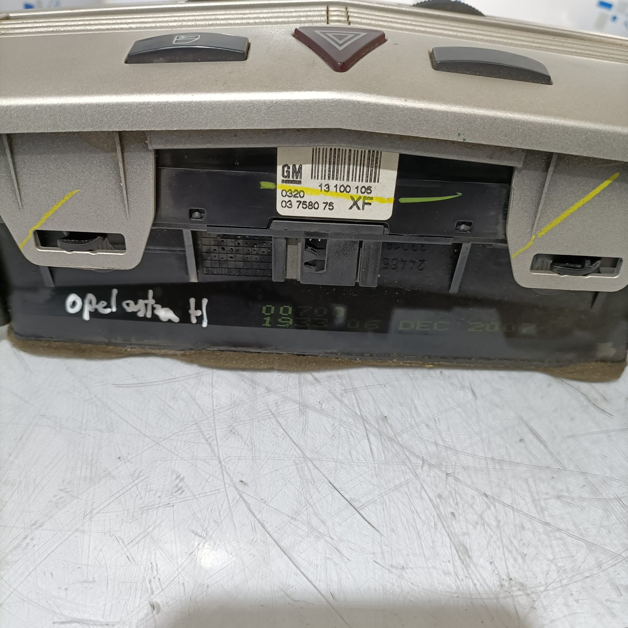 Warning Opel Astra H 2005