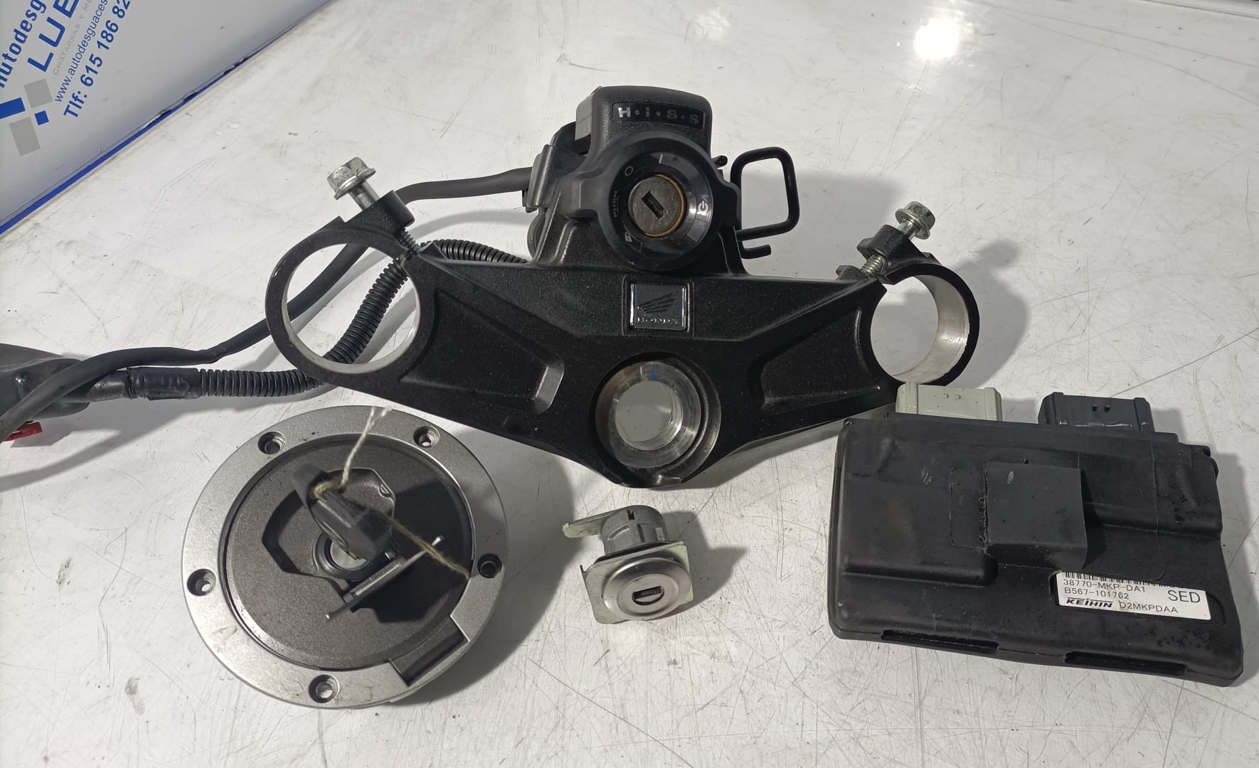 Conjunto de cerraduras y centralita Honda CBR 500 R 2021